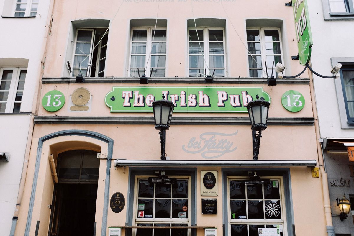 Irish pub exterior