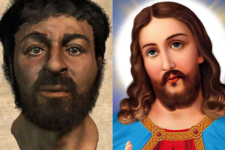 comparison of jesus face