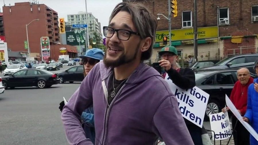 Toronto protester Jordan Hunt