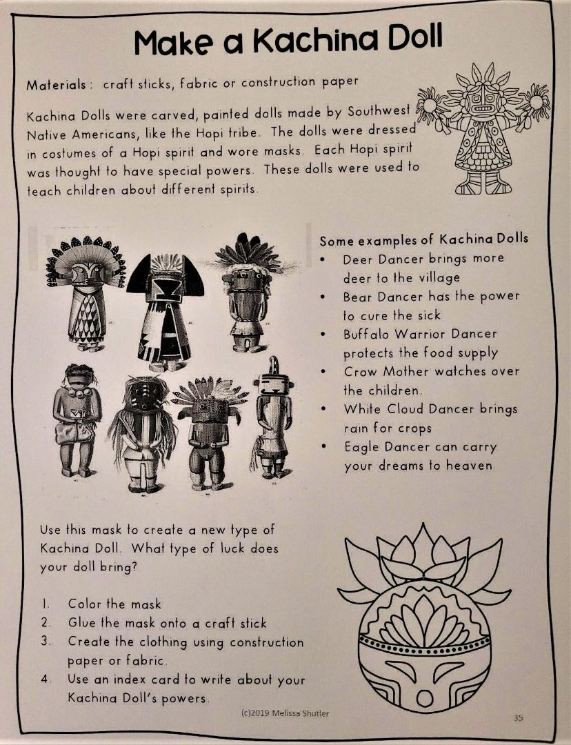 handout of kachina dolls