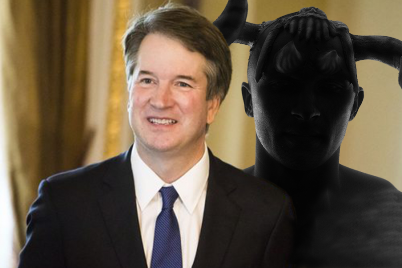 Brett Kavanaugh being haunted by a demon