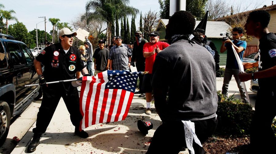 A KKK rally turned violent in 2016