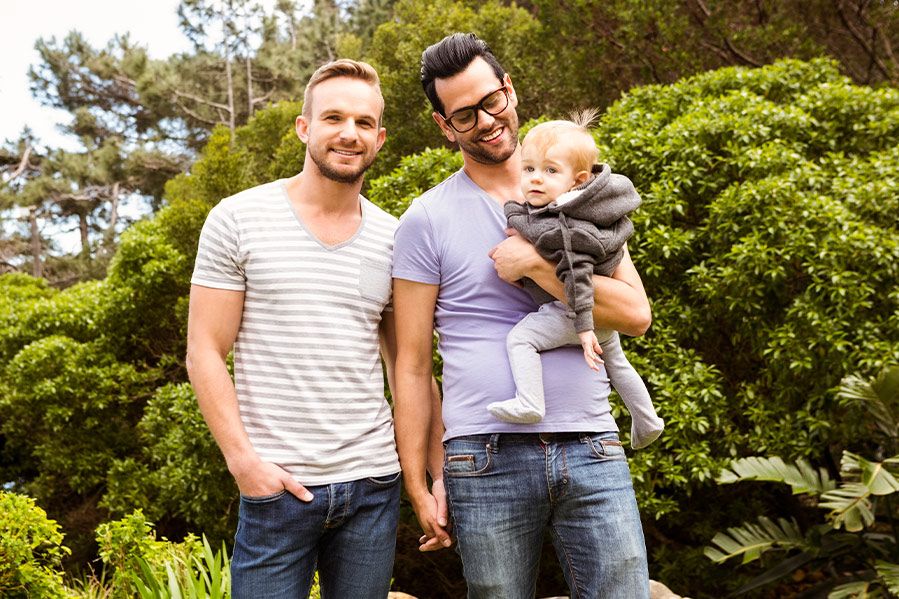 same-sex parents with adopted child