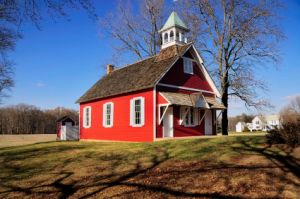little red country schoolhouse