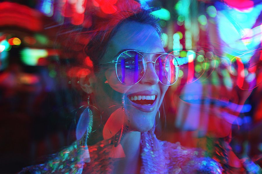 woman tripping on lsd