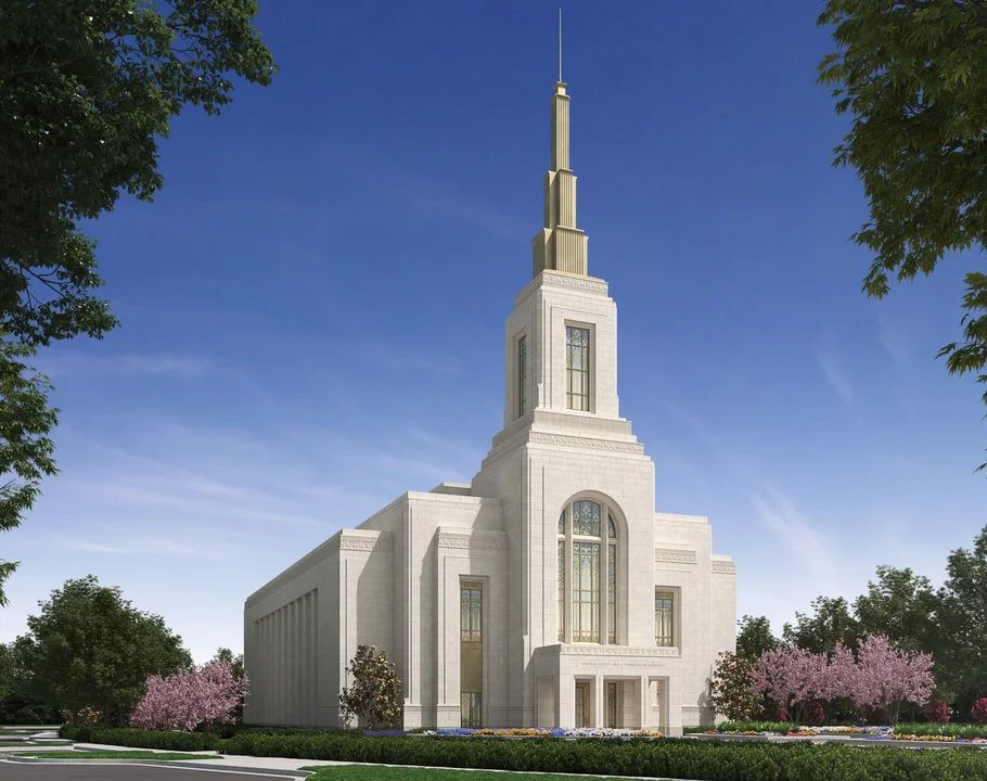 digital mockup of mckinney texas temple