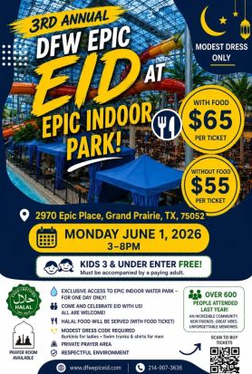 flyer for muslim event where modest attire is required