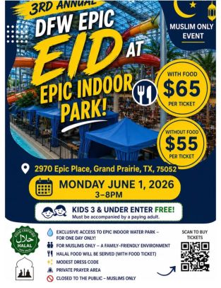 flyer for muslim event where modest attire is required