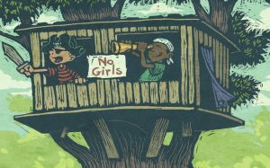 no girls allowed treehouse cartoon
