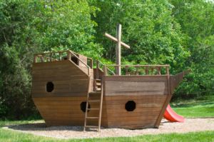 noah's ark big toy in playground