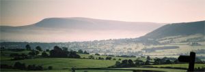 horizon of town of pendle