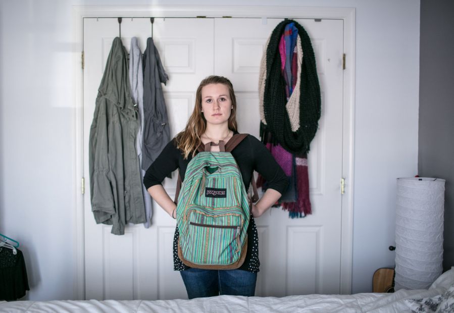 Maddi Runkles, a pregnant teen at the center of school controversy.