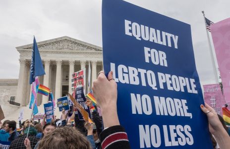 Protesters at US Supreme Court