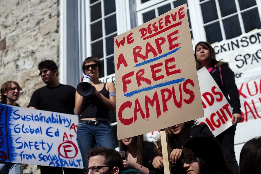 Students protest sexual assault on college campus