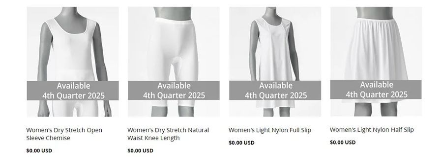 screengrab from lds website showing redesigned temple garment