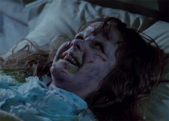 Regan in the movie The Exorcist