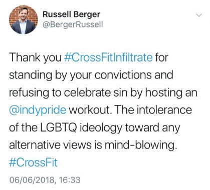 Russell Berger Tweet