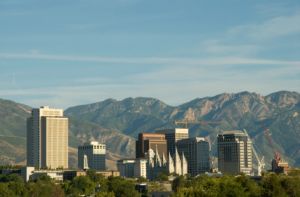 Skyline of Salt Lake City, Utah