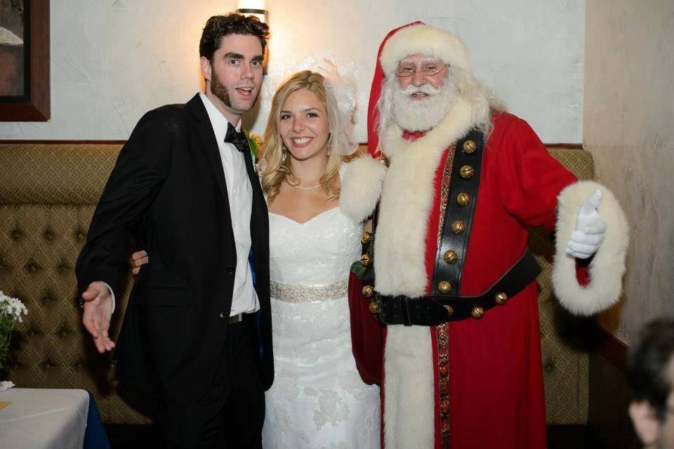 Santa Claus performs wedding