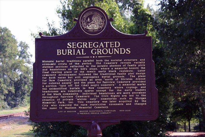 segregated burial grounds