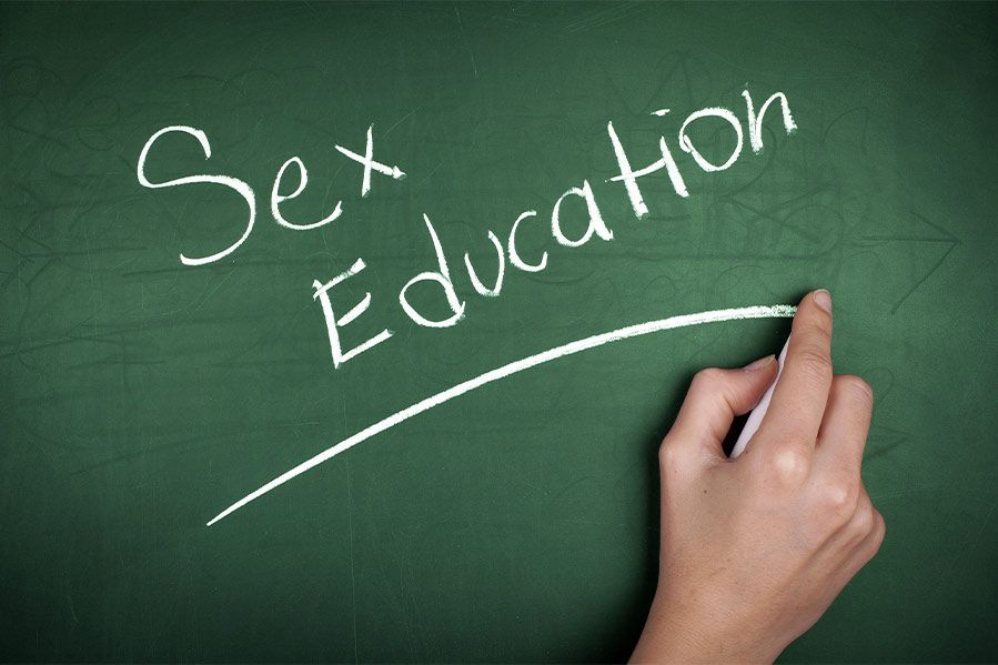 sex education written on black board