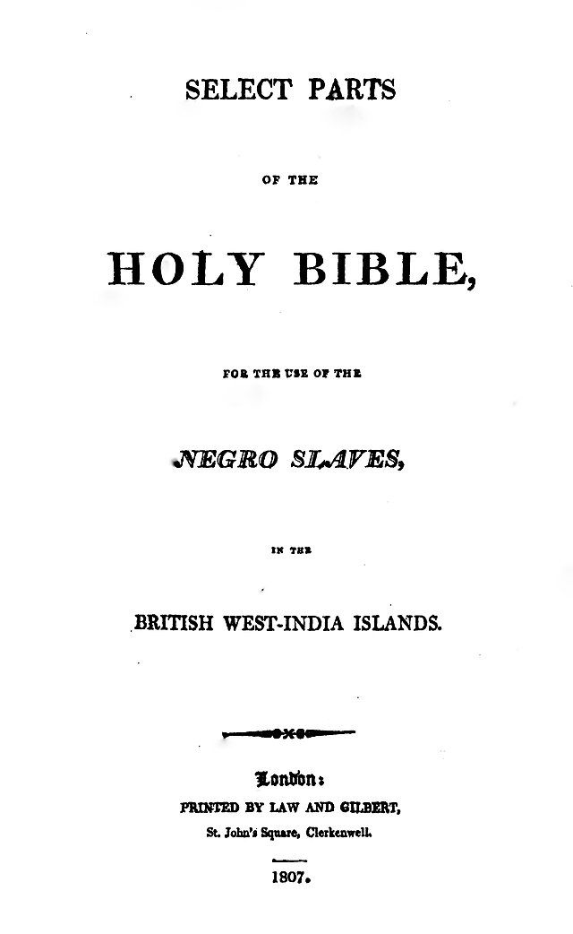the cover of the slave bible