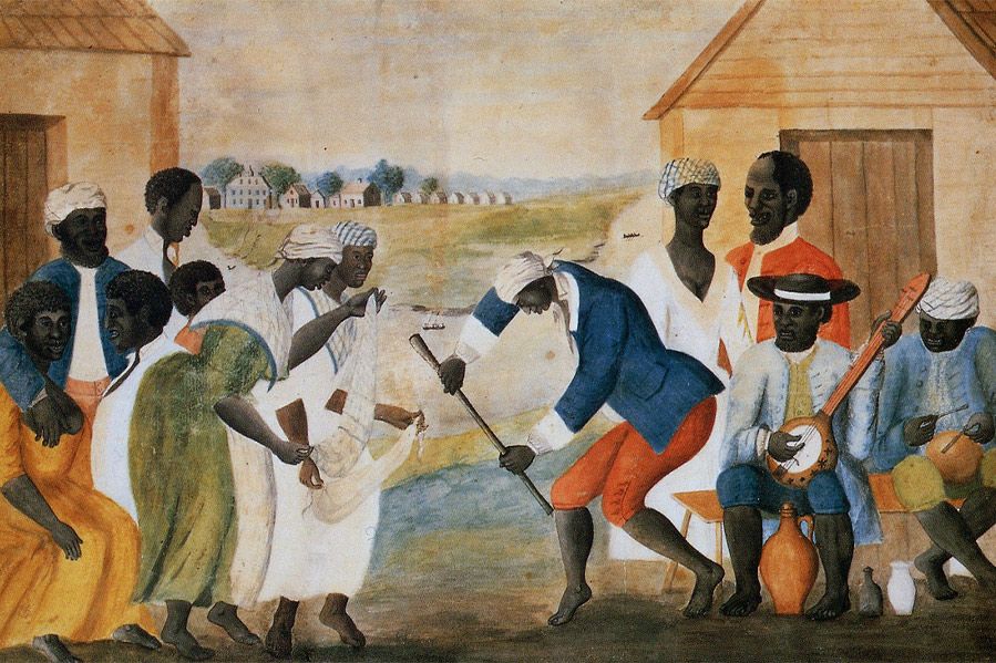 slave painting from 1800s