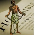 enslaved man on holy bible