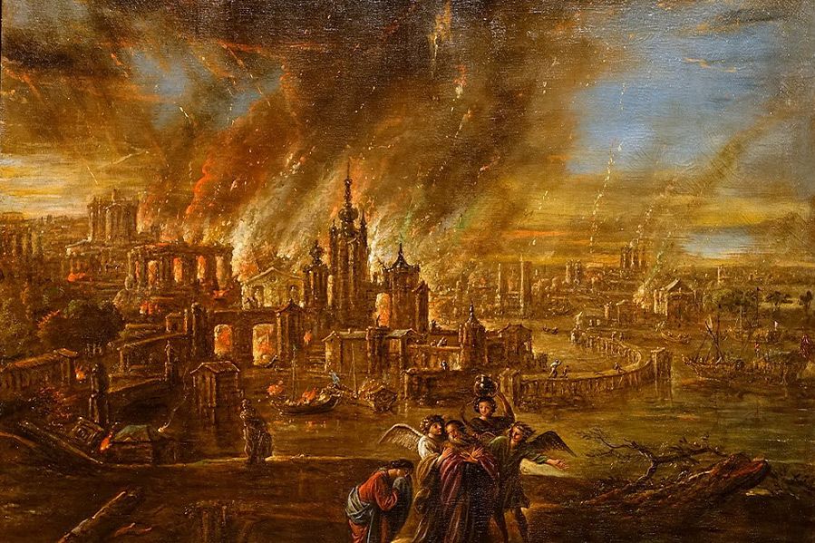 painting of sodom and gomorrah