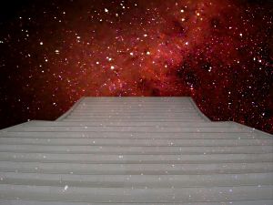 Stairs leading up to heaven