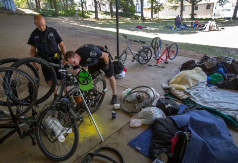 Bikes stolen by the homeless