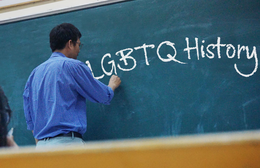 Illinois teacher teaching lgbt history