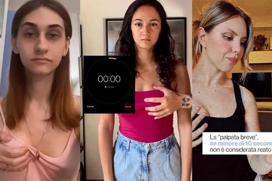 italian women doing tiktok challenge