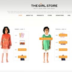 The livelihoods of little girls from India are for sale on The Girl Store