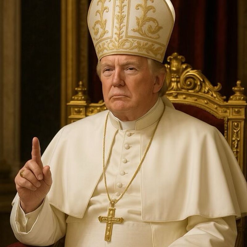AI image showing President Trump as the pope