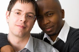 interracial gay couple