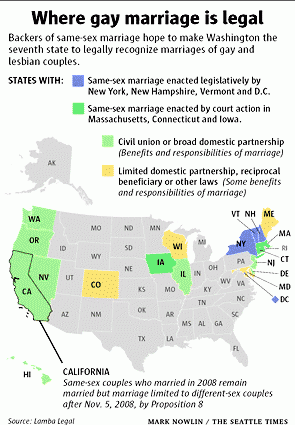 gay marriage legality map