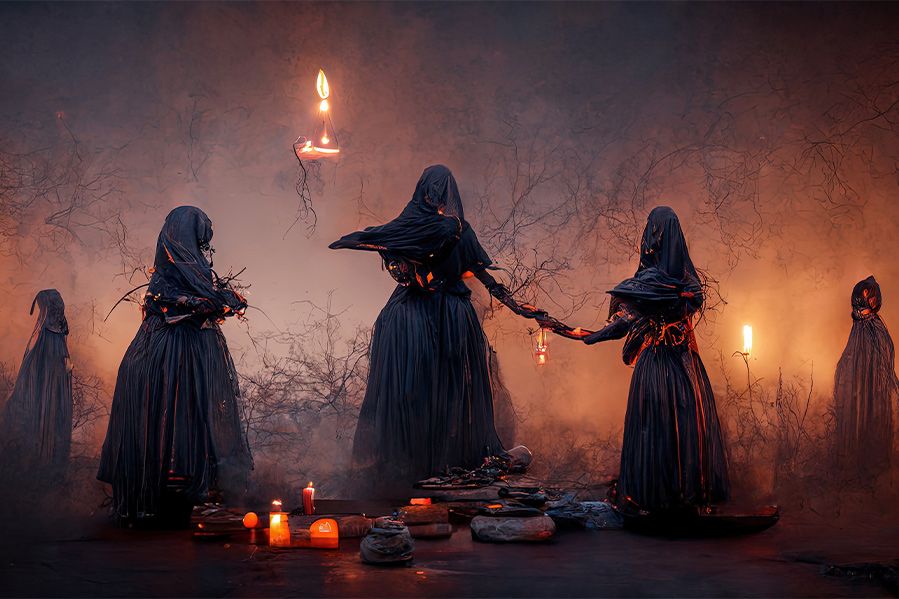 witches performing spells