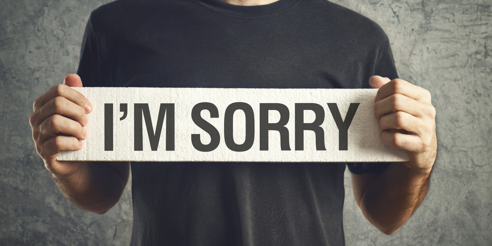 I am sorry message