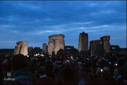 Revellers Celebrate Summer Solstice At Stonehenge