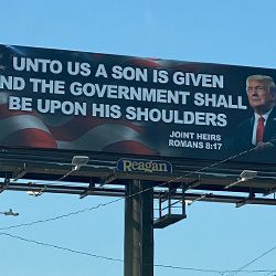 Second Coming? Billboard Comparing Trump to Jesus Sparks Backlash