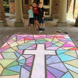 Atheists Demand Chalk Cross at AR Governor's Mansion Be Removed
