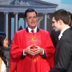 Stephen Colbert Gets Ordained Online