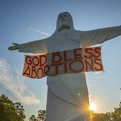 "God Bless Abortions" Banner Shocks Arkansas Town