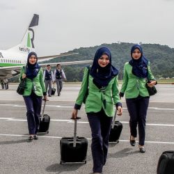 Flying Sharia-Air? Meet the Flight Attendants Required to Wear Hijabs