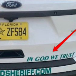 Atheists Raise Hell Over “In God We Trust” Decals on Florida Cop Cars