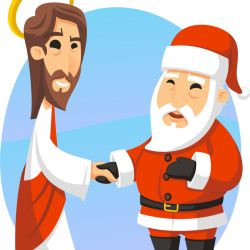 The Great Christmas Standoff: Jesus vs. Santa
