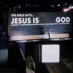 Billboard Reading "Jesus Is Not God" Vandalized in LA
