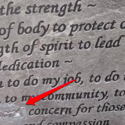City Removes "Lord" References From Police Monument