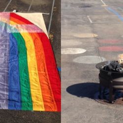 Catholic Priest Fired After Burning "Sacrilegious" Rainbow Flag